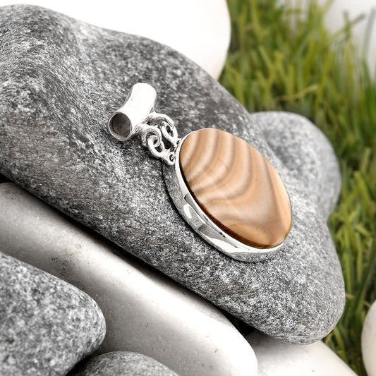 Natural Flint Stone Pendant P-1198 SDP106203