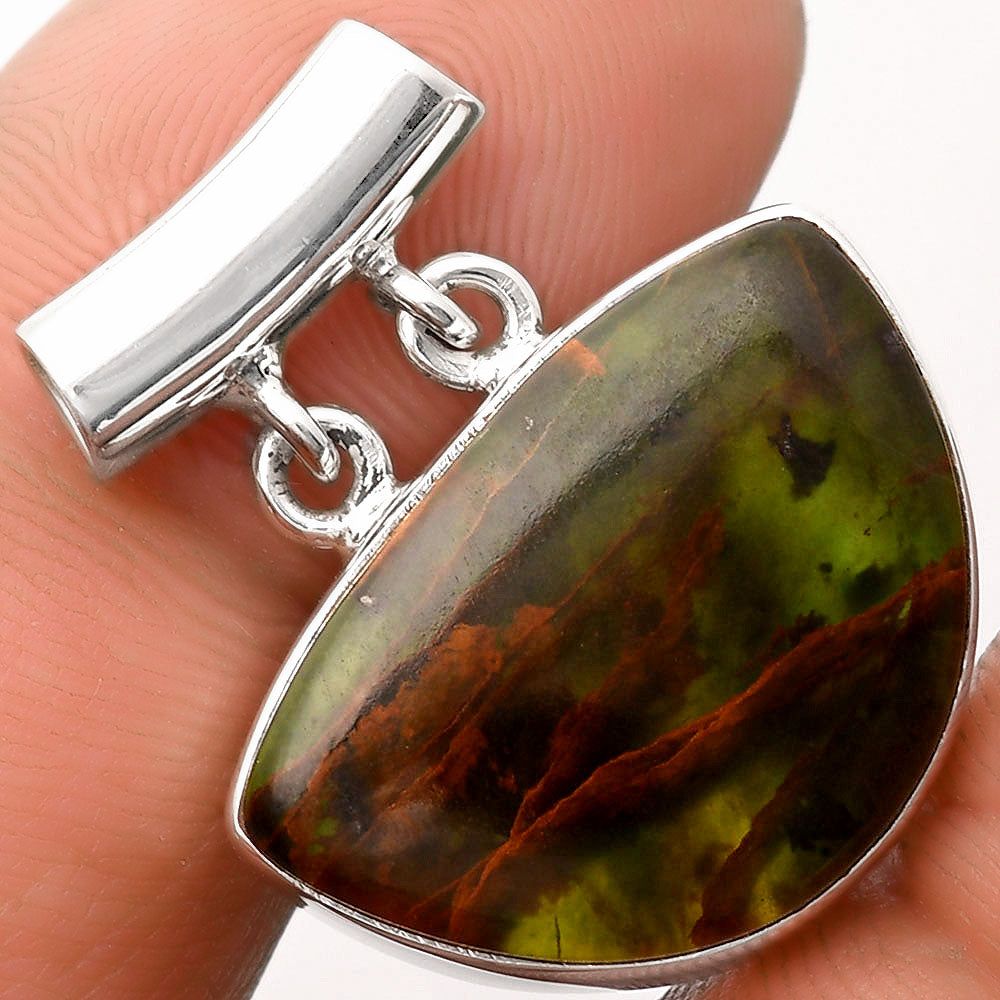 Natural Turkish Rainforest Chrysocolla Pendant P-1198 SDP106210