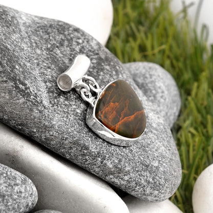 Natural Turkish Rainforest Chrysocolla Pendant P-1198 SDP106210