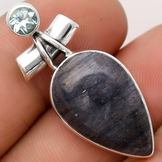 Purple Aventurine & Sky Blue Topaz Pendant P-1159 SDP106224