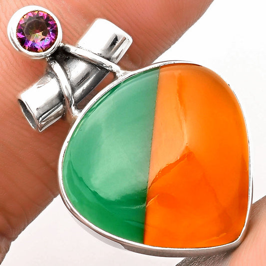 Natural Multi Onyx & Mystic Topaz Pendant P-1159 SDP106259