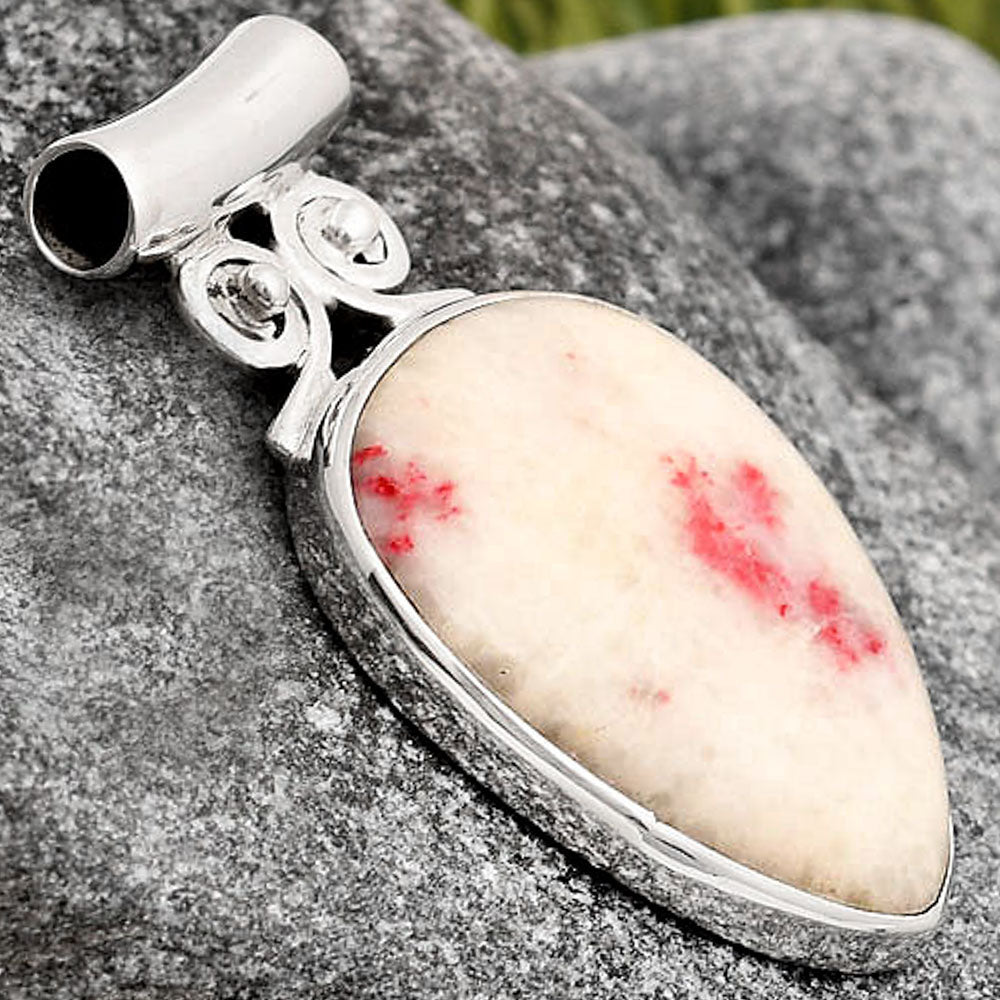 Natural Cinnabar Pendant P-1597 SDP106368