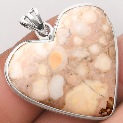 Heart Natural Cobra Jasper Pendant P-1043 SDP106409