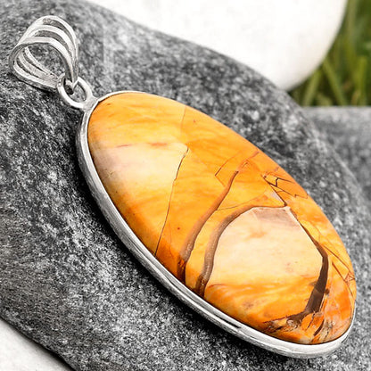 Natural Brecciated Mookaite Pendant P-1001 SDP106423