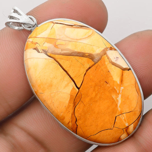 Natural Brecciated Mookaite Pendant P-1001 SDP106445