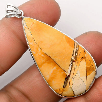 Natural Brecciated Mookaite Pendant P-1001 SDP106536