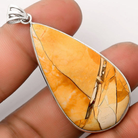 Natural Brecciated Mookaite Pendant P-1001 SDP106536