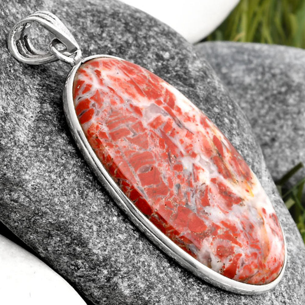 Natural Rosetta Picture Jasper Pendant P-1001 SDP106581