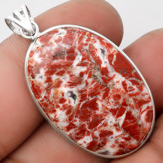 Natural Rosetta Picture Jasper Pendant P-1001 SDP106596