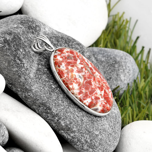 Natural Rosetta Picture Jasper Pendant P-1001 SDP106596