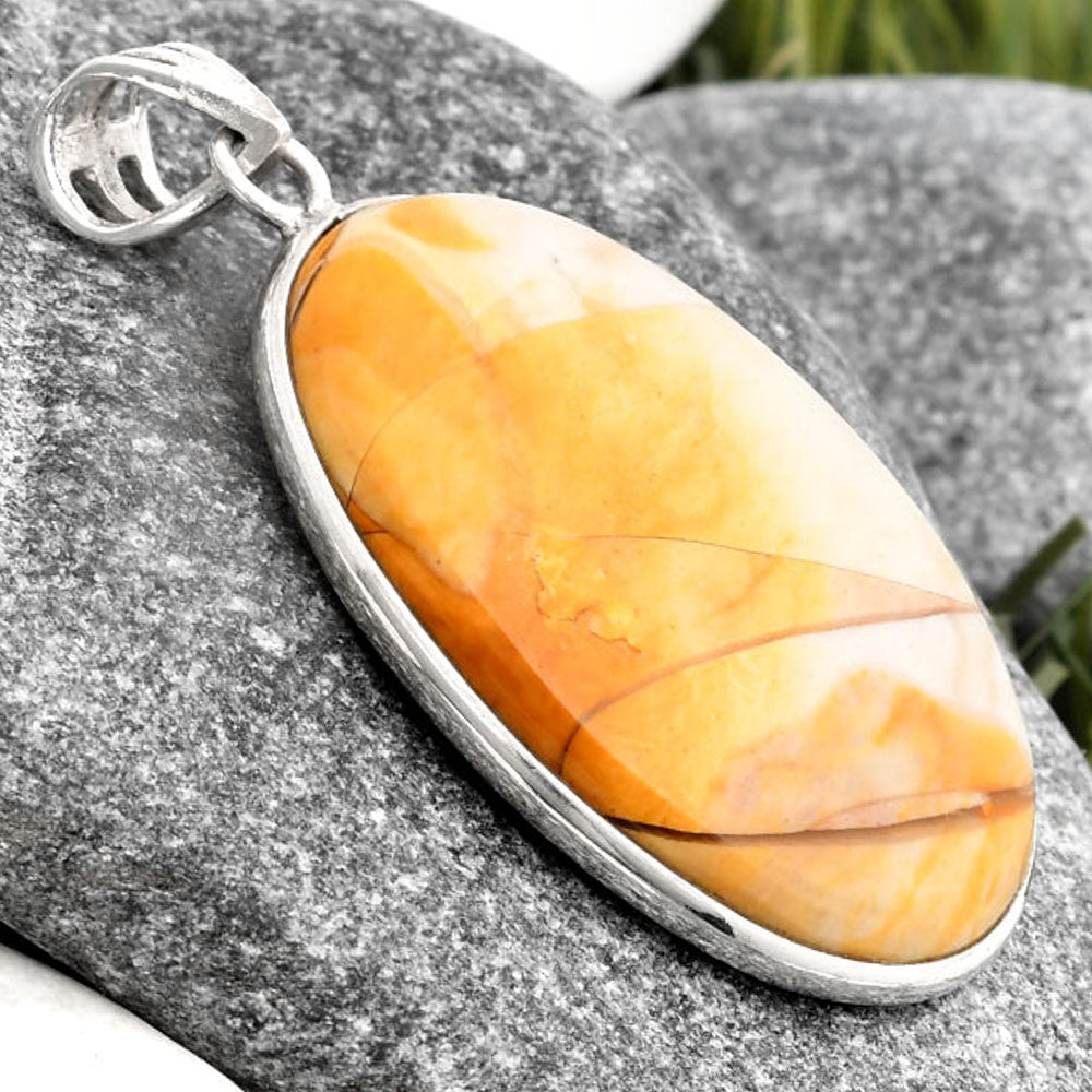 Natural Brecciated Mookaite Pendant P-1001 SDP106598