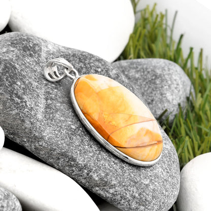 Natural Brecciated Mookaite Pendant P-1001 SDP106598