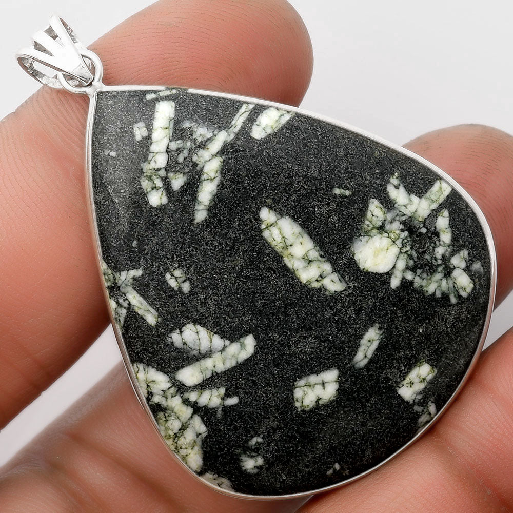 Natural Hornblende Pendant P-1001 SDP106609