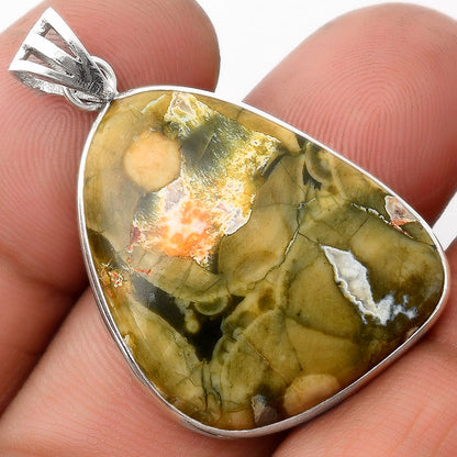 Natural Rhyolite - Rainforest Jasper Pendant P-1001 SDP106643