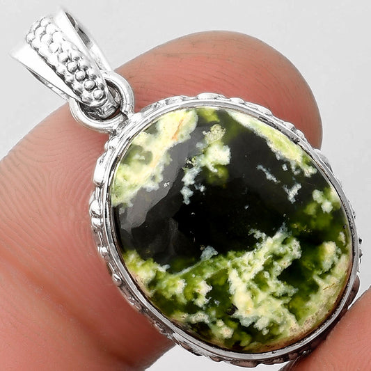 Natural Chrome Chalcedony Pendant P-1060 SDP106744