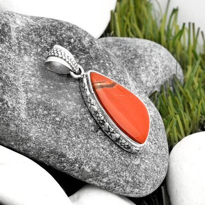 Natural Red Moss Agate Pendant P-1060 SDP106756