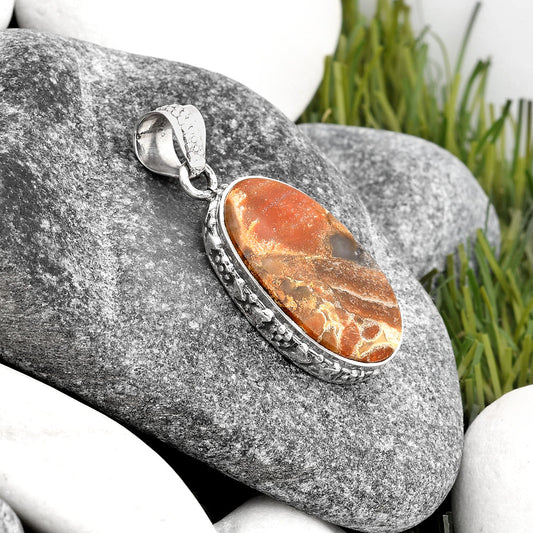 Natural Tabu Jasper Pendant P-1060 SDP106771
