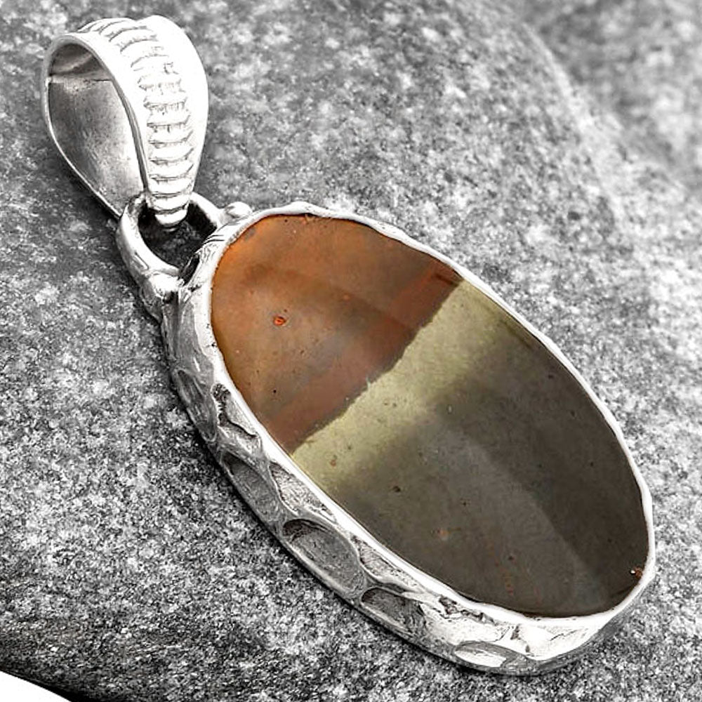 Natural Polygram Jasper Pendant P-1082 SDP106782