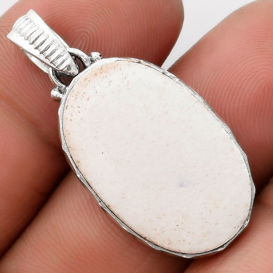 Natural White Scolecite Pendant P-1082 SDP106795