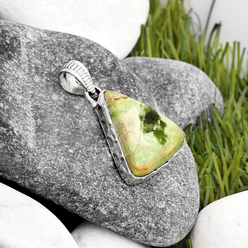 Natural Chrome Chalcedony Pendant P-1082 SDP106804