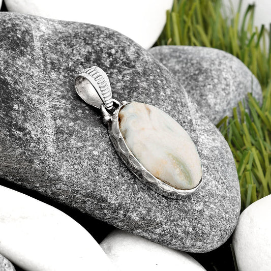 Natural Laguna Lace Agate - Mexican Pendant P-1082 SDP106809