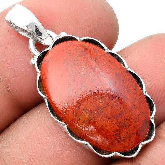 Natural Red Moss Agate Pendant P-1555 SDP107077