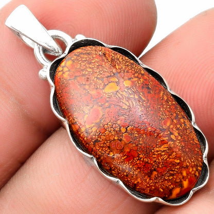 Natural Red Moss Agate Pendant P-1555 SDP107106