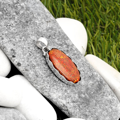 Natural Red Moss Agate Pendant P-1555 SDP107106
