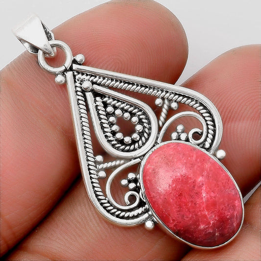 Natural Pink Thulite - Norway Pendant P-1541 SDP107260