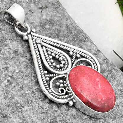 Natural Pink Thulite - Norway Pendant P-1541 SDP107260