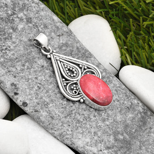 Natural Pink Thulite - Norway Pendant P-1541 SDP107260