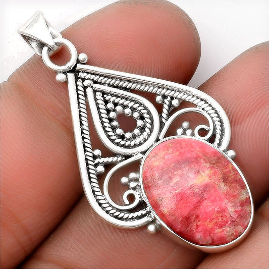 Natural Pink Thulite - Norway Pendant P-1541 SDP107261