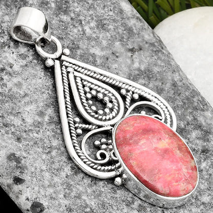 Natural Pink Thulite - Norway Pendant P-1541 SDP107261