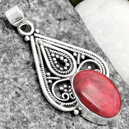 Natural Pink Thulite - Norway Pendant P-1541 SDP107273