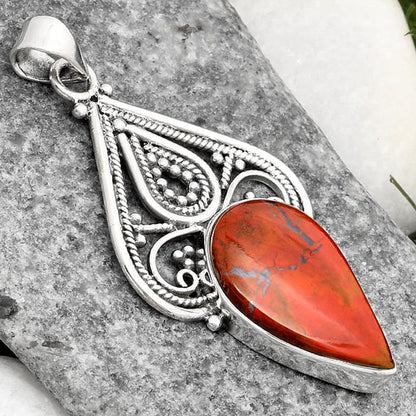 Natural Red Moss Agate Pendant P-1541 SDP107280