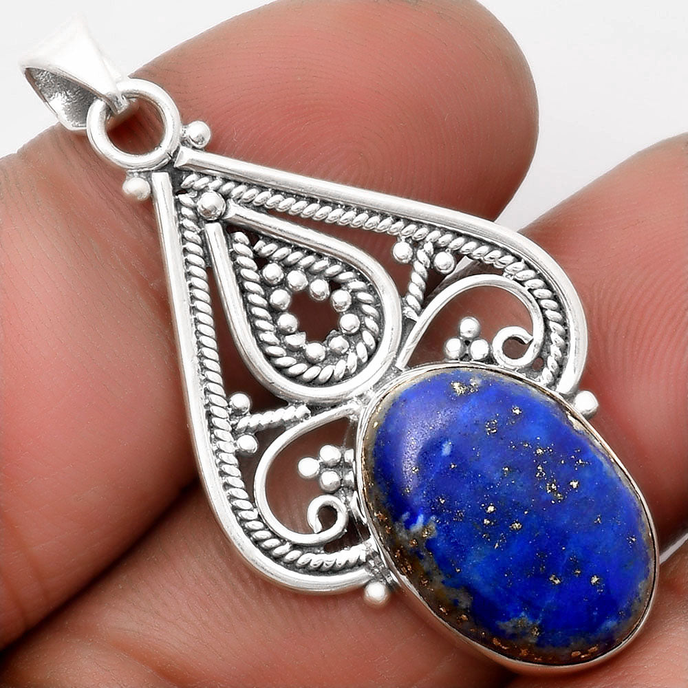 Natural Lapis - Afghanistan Pendant P-1541 SDP107282