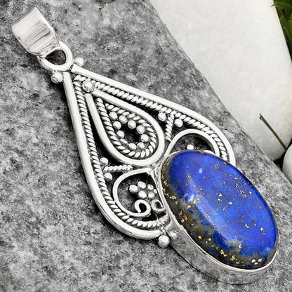 Natural Lapis - Afghanistan Pendant P-1541 SDP107282