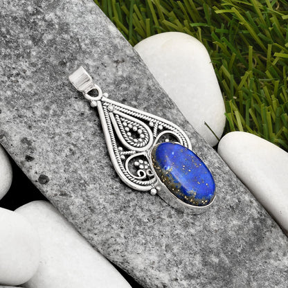 Natural Lapis - Afghanistan Pendant P-1541 SDP107282