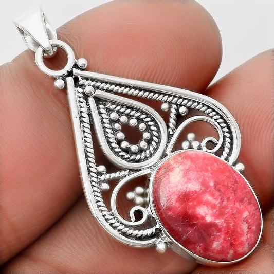 Natural Pink Thulite - Norway Pendant P-1541 SDP107283