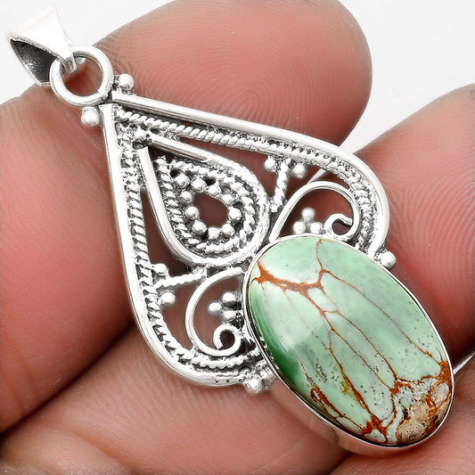 Natural Australian Variscite Pendant P-1541 SDP107293