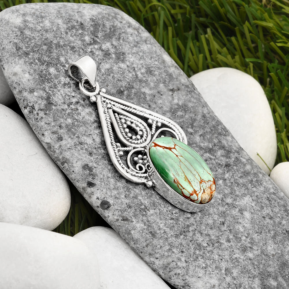 Natural Australian Variscite Pendant P-1541 SDP107293