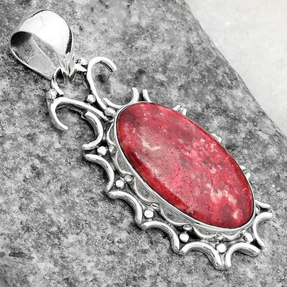 Natural Pink Thulite - Norway Pendant P-1249 SDP107306