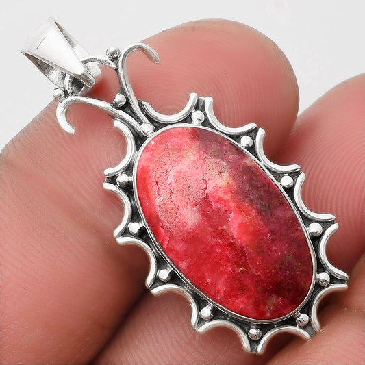 Natural Pink Thulite - Norway Pendant P-1249 SDP107315