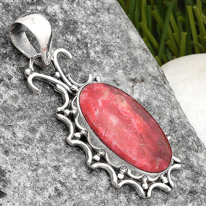 Natural Pink Thulite - Norway Pendant P-1249 SDP107315