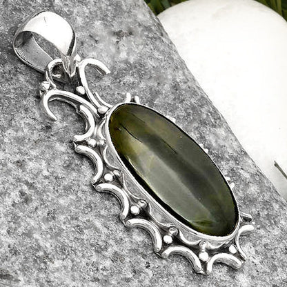 Natural Chrome Chalcedony Pendant P-1249 SDP107325