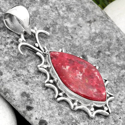 Natural Pink Thulite - Norway Pendant P-1249 SDP107332