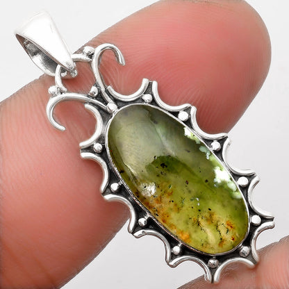 Natural Chrome Chalcedony Pendant P-1249 SDP107333