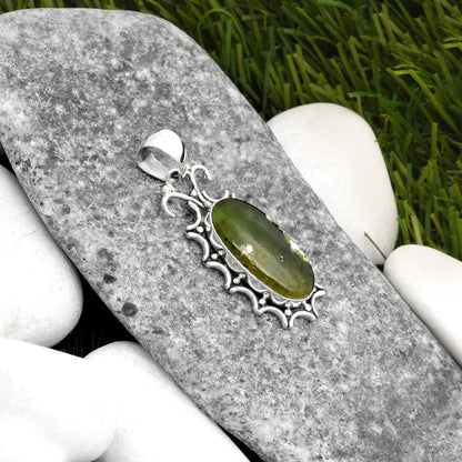 Natural Chrome Chalcedony Pendant P-1249 SDP107333