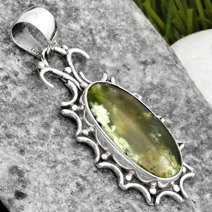 Natural Chrome Chalcedony Pendant P-1249 SDP107335