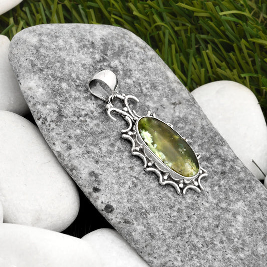 Natural Chrome Chalcedony Pendant P-1249 SDP107335